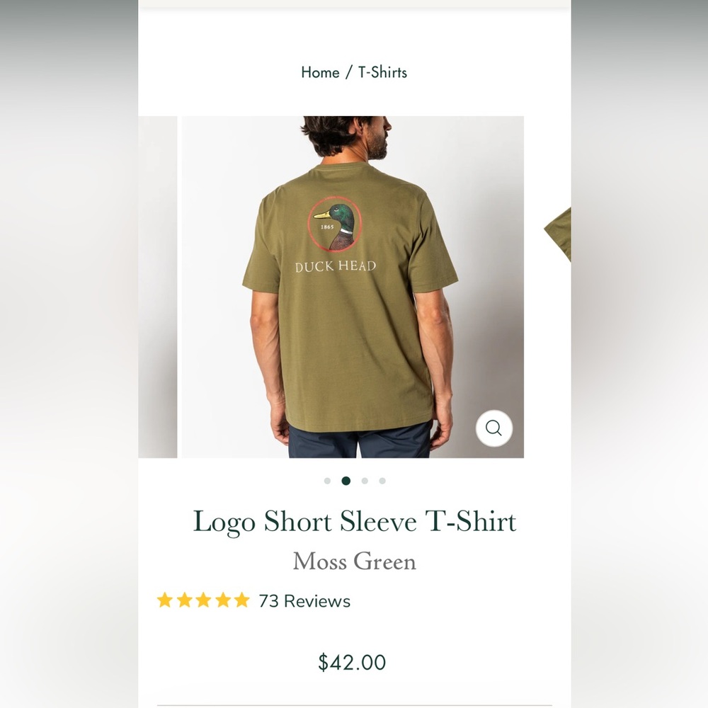 Duck Head Blue Short Sleeve Tee - Picture 6 of 6